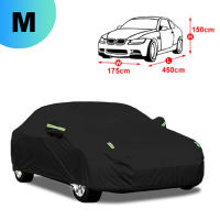 Cubierta Exterior Universal para coche, impermeable, a prueba de polvo, Hatchback, negra, resistente a los arañazos, protección UV, accesorios para coche - details 7