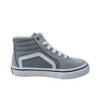 Zapatos altos de lona para niño y niña con cordones y suela de goma ANDY-Z AN2392 gris - details 1