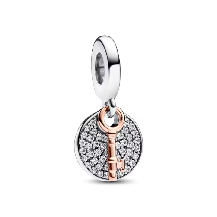 Charm Colgante Pandora Doble Llave a la Felicidad 783236C01 - 1