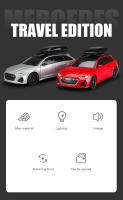 Coche De Juguete Audi RS6 1:24 Con Luz Y Sonido Vehículo De Carreras a Escala Puertas Abreables Regalo Para Niños Coleccionable Metal - details 1