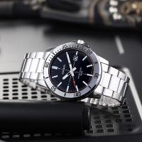 reloj deportivo hombre Casio MTP-VD01D-1E2 dial negro 45mm correa de acero hebilla triple pliegue resistencia al agua 50m - details 2