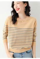 Suéter De Punto Para Mujer 2025 Estilo Oficina Lady Con Rayas Cuello Redondo Manga Larga Suéter Caliente Y Suave Para Todas Las Estaciones - details 18