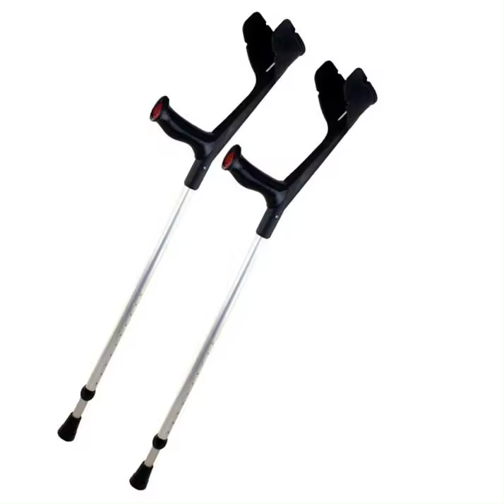 Prim Farma Bastón Rebotec Magic Soft Negro - Sistema de Bloqueo - Material Resistente - Mango Ergonómico - 10 Ajustes de Altura - 1
