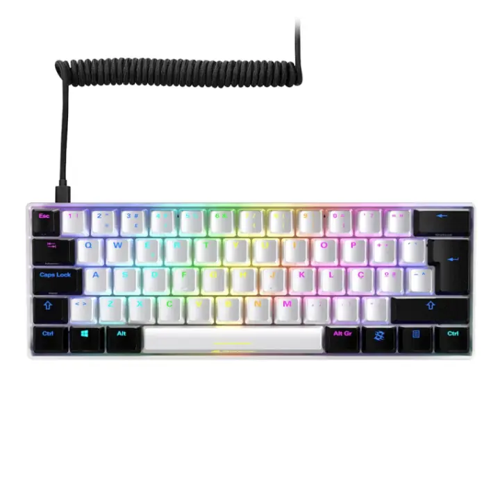 TECLADO GAMING SHARKOON SKILLER SGK50 S4 KAILH RED ES BLANCO - 1