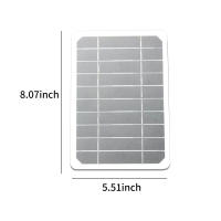 Panel Solar Pequeño 5W 5V Con USB DIY De Silicio Monocrómico Impermeable Para Camping Poder Portátil Panel Solar - details 5