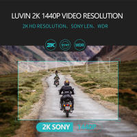 Cámara De Motocicleta Dash Cam DVR 1440P Grabadora De Video WiFi App Impermeable 2K Grabación Visión Nocturna Para Motocicleta Luvin V8 - details 2