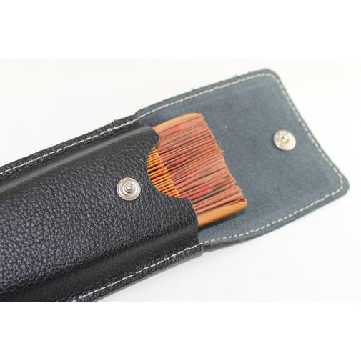 Space Home - Porta Abanico Con Solapa - Funda De Abanico De Piel - Estuche Protector De Abanico - Bolsa Protectora - Estuche De Cuero Para Pequeños Objetos - Azul - Foto 9