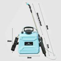Pulverizador eléctrico de 5L montado en el hombro con pistola pulverizadora, batería de 120Min y USB recargable para plantas de jardín, césped, riego de granjas, - details 1
