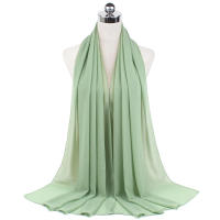 Nueva Elegante Bufanda De Mujer 2023 Modesta En Chiffón Sólido Tamaño Grande Abrazadora Para Cabeza Y Cuello Protección Solar Estilo Fashion - details 48