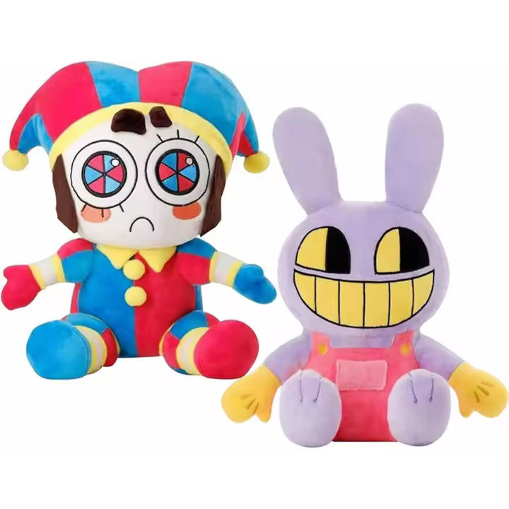 Piezas de Plush de Circo digital increible, 11 juguetes de Plush de Circo digital, Muñeco de Plush de Pomni y Jax, para niños gift - 1
