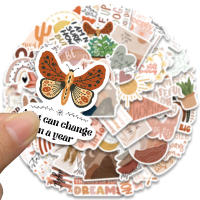 50PCS Pegatinas De Arte Bohemio Vintage Para Guitarra Teléfono Laptop Scrapbook Cuaderno Adhesivos Inspiracionales Cartoon - details 4