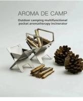 Mini Estufa De Camping De Aleación De Titanio Plegable Portátil Aromaterapia Soporte Para Incienso Y Madera Multifuncional - details 0