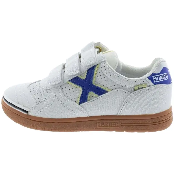 Zapatillas marca Munich modelo 1518345 para kids en color blanco - 1