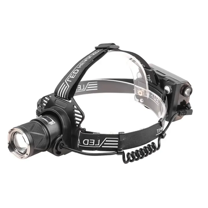 Nuevo faro láser blanco potente con sensor de largo alcance, batería externa, zoom, carga USB, luz de pesca - 1