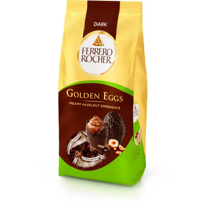Huevos Ferrero Rocher - Golden Eggs - 3 Sabores: Original - Chocolate Blanco - Chocolate Negro. 3 Paquetes x 90 gr. - 1