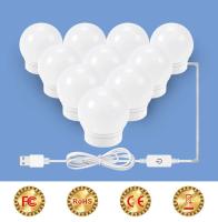 Lámpara De Espejo De Maquillaje LED Desmontable Profesional Luz De Cosméticos USB Para Vestíbulo Y Mesa De Vestir Vanidad - details 1