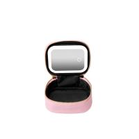 Bolso De Maquillaje De Cuero PU 1 PC Con Luz LED Y Espejo Desmontable Portátil Para Viajes Odorímetro Almacenamiento De Joyería Y Maquillaje - details 12
