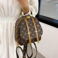 Mochila De Hombro Casual Para Mujer Con Estampado Vintage Y Correa Ajustable Bolso De Comercio Con Cierre De Cremallera - details 6