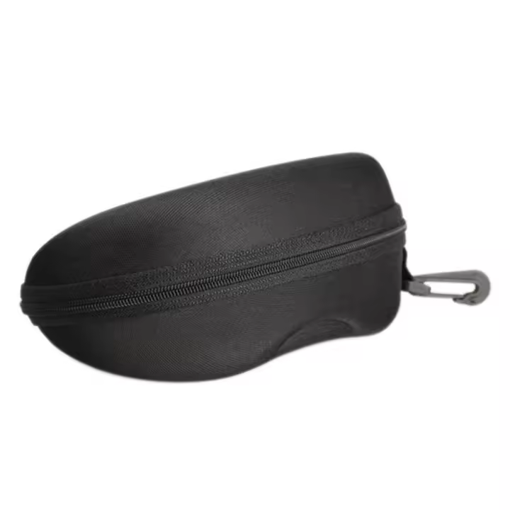Estuche De Protección Para Gafas De Sol Portátil Con Cierre De Cremallera Y Gancho Adecuado Para Gafas De Sol Y Lectura Unisex - 1