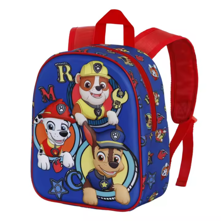 Mochila 3D La Patrulla Canina Guarderia, Licencia 100% Oficial, Color Azul, 25.5 x 20.5 x 10 cm, Karactermania - Kiglam - 1