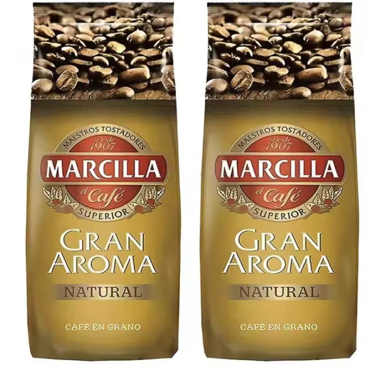 Marcilla Café Natural En Grano 1 kg*2pack total 2kg - 1