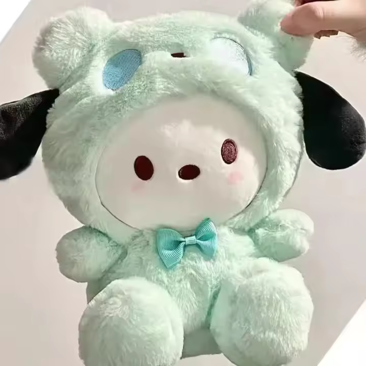 Muñeca De Peluche Sanrio 25Cm Kuromi Cinnamoroll Cross Dressing Hello Kitty My Melody Juguete De Dibujos Animados Regalos De Navidad - 1