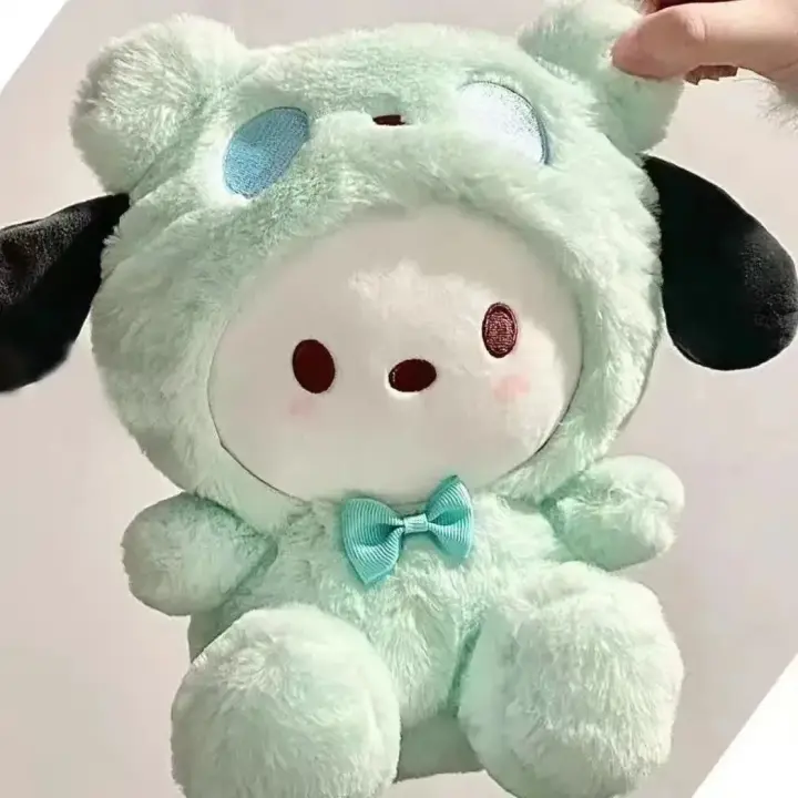 Muñeca De Peluche Sanrio 25Cm Kuromi Cinnamoroll Cross Dressing Hello Kitty My Melody Juguete De Dibujos Animados Regalos De Navidad - 1