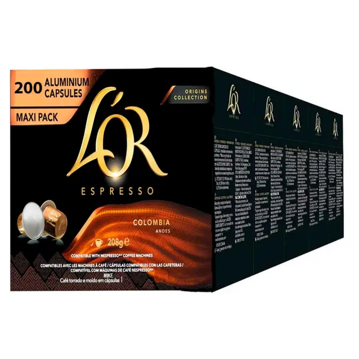 Colombia L'or 200 càpsulas  compatibles Nespresso 5 cajas de 40 cápsulas 8711000357828 - 1