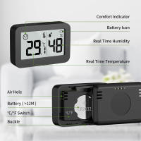 NOKLEAD Mini Higrómetro Monitor Termómetro Medidor De Humedad Con Icono De Cara Indicador De Comodidad Para Interiores ℃/℉ Switch Para Hogar Y Oficina - details 26