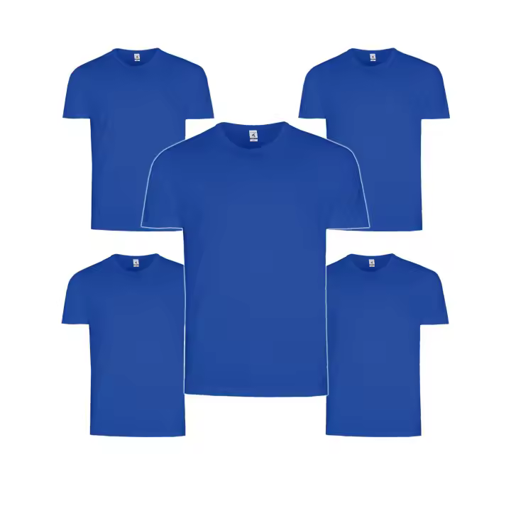 Camisetas SINTRA manga corta unisex de TEXKING en 100% algodón  Azul Royal ¡Compra ahora camisetas cómodas! - 1