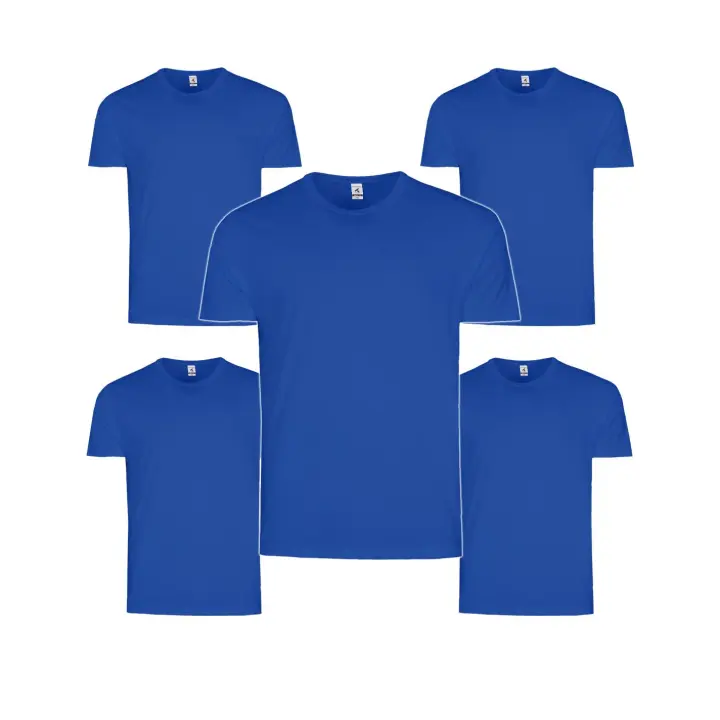 Camisetas SINTRA manga corta unisex de TEXKING en 100% algodón  Azul Royal ¡Compra ahora camisetas cómodas! - 1