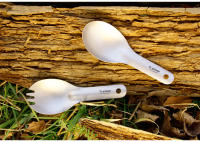 Tiartisan Cuchara De Titanio Puro Ultraligera Pequeña Para Camping Y Picnics Con Bolsa De Almacenamiento Utensilio De Cocina Para Exteriores - details 9