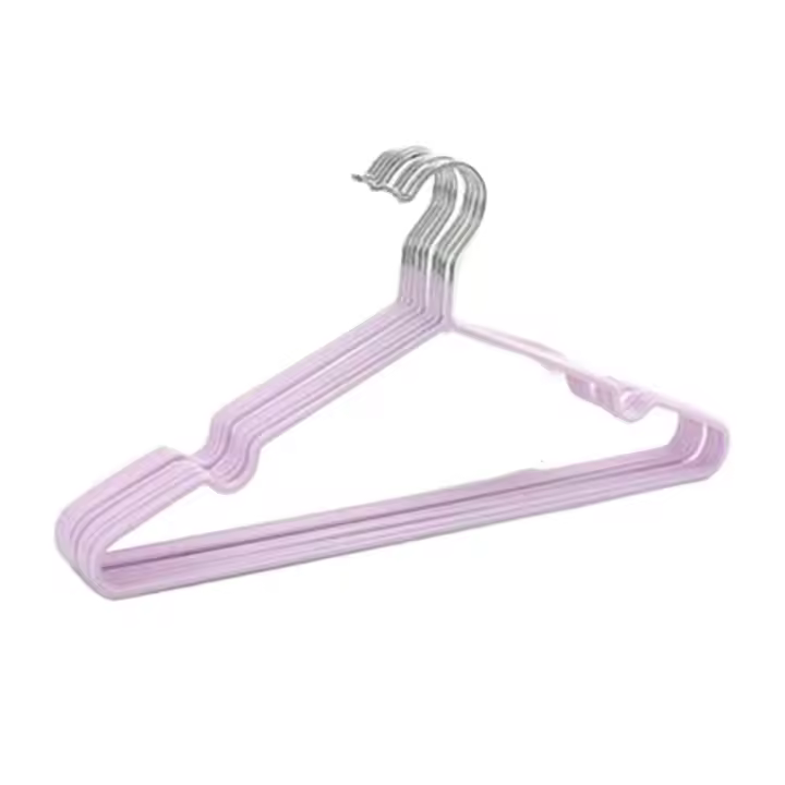 Pack de 9 Perchas de Acero Inoxidable, Perchas de Ropa Antideslizantes, Percha de Metal con Revestimiento de Goma, perchas metálicas para adultos, organización de armario - 1