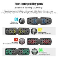 Tablero De Empuje Plegable Portátil Con Manija Antideslizante Para Ejercicios De Pecho Abdomen Y Brazos En Casa Equipo De Fitness Multifuncional - details 8
