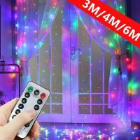 Luz De Tela LED 3/6M Guirnalda De Hadas Para Ventana Decoración De Hogar Para Navidad Boda Y Fiesta Cadenas De Luz USB Con 8 Modos - details 4