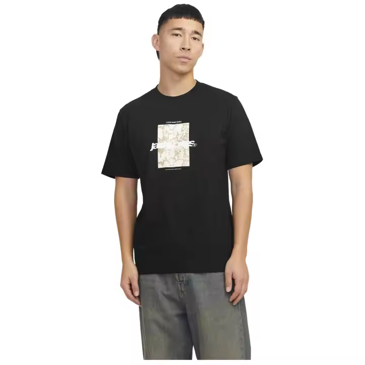 Camisetas De Manga Corta Jack&Jones para Hombre en color Negro - 1