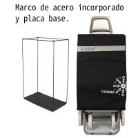MEJORADA Carrito de Compra Plegable con 4 Ruedas Grandes y Bolsa Térmica Frontal，Estructura Metálica, | Capacidad 48L | Ideal para Supermercado, Playa y Picnic | 3 Colores - details 8