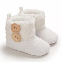 Botas De Otoño Invierno Para Bebés Niños Y Niñas Zapatos De Primera Caminata Cálidos Y Moda Con Bolas Fuzziosas Antideslizantes Para Niños Y Niñas De 0 a 1 Año - details 15