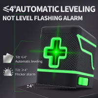 Nivel Láser Verde De 2 Líneas Nivel Vertical Y Horizontal Medidor Portátil Impermeable Herramientas De Nivel Laser 532NM - details 5