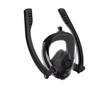 Máscara de snorkel de doble tubo totalmente seca, antiasfixia, antiempañamiento, integrada, de alta definición, con amplio campo de visión. - details 14