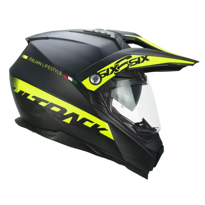 Casco Trail CGM 666S Twin Hitrack - Negro Amarillo - 1