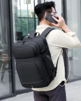 Mochila Expansible de 40L con Puerto de Carga USB Bolsa de Laptop Impermeable Diseño Sólido - details 1