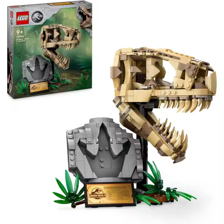 LEGO Jurassic World Fósiles de Dinosaurio: Cráneo de T. rex de Juguete  Lego 76964 - 1