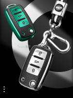 Funda De Llave De Coche En Cuero + TPU Para Volkswagen VW Bora Polo Tiguan Jetta Passat B5 B6 B7 Golf Beetle Skoda Octavia - details 5