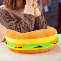 Cojín De Hamburger De Peluche 3D Simulación De Quesadilla Cojín Abrazable Para Decoración Del Hogar Relleno De Poliéster Estilo Moderno Para Niños - details 2