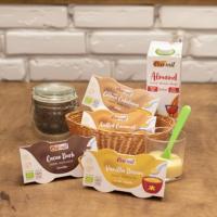 Postre Vegetal Bio 4 Sabores | Pack de 3x | 2x125g por unidad | Cacao Dark, Crema Catalana, Salted Caramelo y Vainilla Dream | Sin lactosa, sin gluten y sin azúcares añadidos | Apto veganos | ECOMIL - details 1