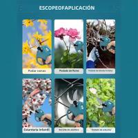 Tijeras De Poda Inalámbricas Recargables Con Pantalla Digital Diámetro De Corte 35 Mm Motor Brushless Compatible Con Batería Makita 18V - details 3