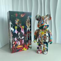 Bearbrick 400% Oso Violento De Bloques De Construcción Muñeca Articulada Decoración De Anillo Juguete Para Regalos - details 34