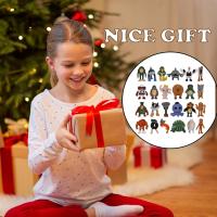 calendario adviento,Brainrot, 24 Piezas Tung Tung Tung Sahur Figura Tralalero Tralala Juguetes Figuras, Italian Brainrot Decoración de Escritorio para Coleccionistas, Regalos para Amigos (C 24Piezas) - details 0