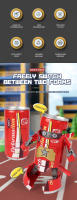 Figura De Acción De Robot Soda Deformada HUIQIBAO Modelo Creativo Guerero Juguete Educativo Para Niños Regalo Para Niños Hombres - details 1